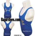 TANKTOP UA BIG LOGOS BLUE SILVER