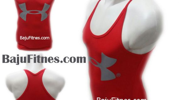 SINGLET UA BIG LOGOS RED SILVER