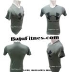 UA BIG LOGOS GREEN MOSS COMPRESSION