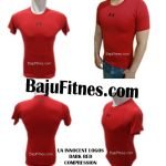 UA INNOCENT LOGOS DARK RED COMPRESSION