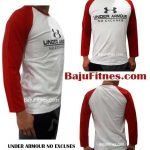 UNDER ARMOUR NO EXCUSES WHITE RED LONG HAND