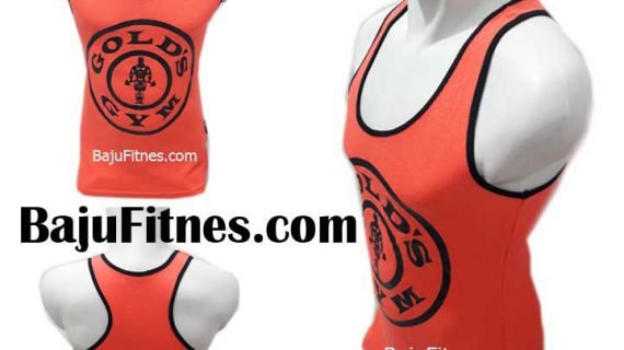 TANKTOP GOLD GYM COMPANY ORANGES BLACK