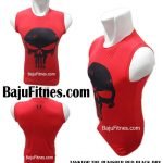 TANKTOP THE PUNISHER RED BLACK DRY